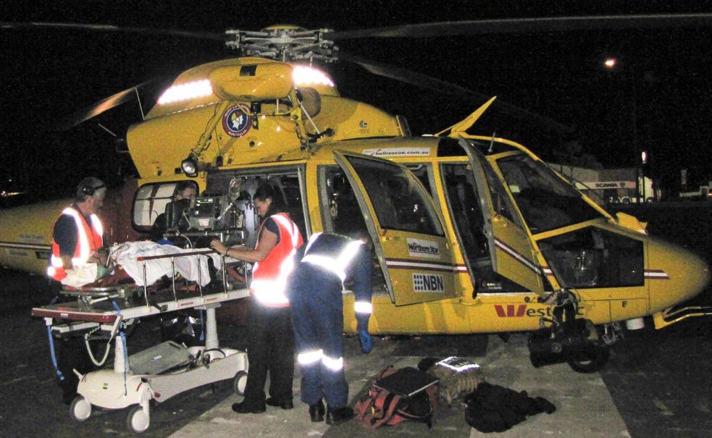 Westpac Life Saver Rescue Helicopter attended a two vehicle accident on Red Rock Rd, north of Woolgoolga. An 18-year-old male passenger was airlifted in a serious but stable condition to Coffs Harbour Hospital. He was later taken to Sydney. Westpac Life Saver Rescue Helicopter attended a two vehicle accident on Red Rock Rd, north of Woolgoolga. An 18-year-old male passenger was airlifted in a serious but stable condition to Coffs Harbour Hospital. He was later taken to Sydney.